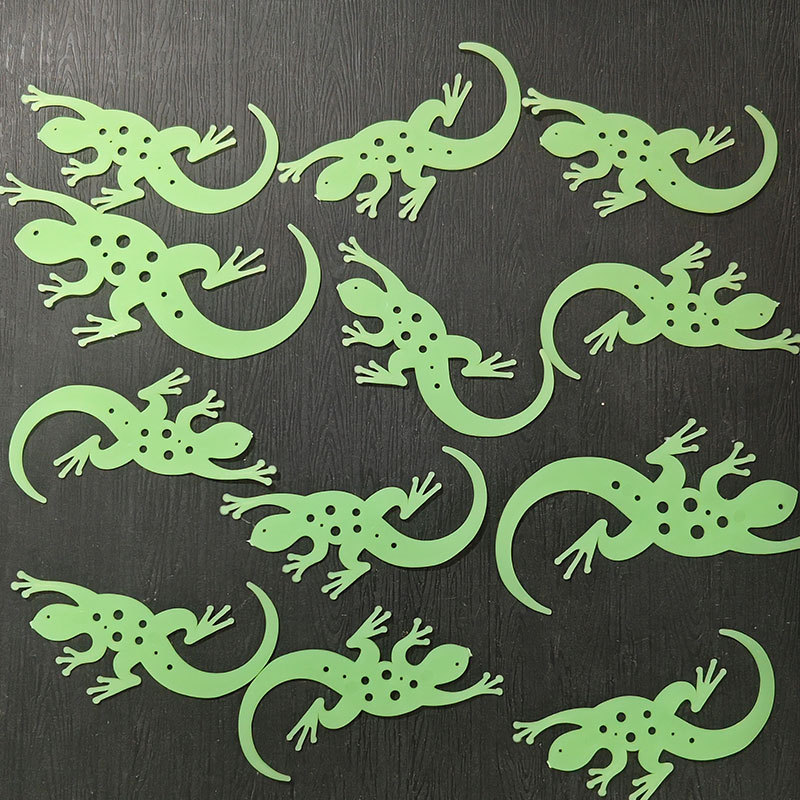 Animales pegatinas de pared luminosas flores plantas delfines peces dibujos animados juguetes transfronterizos pegatinas de refrigerador fluorescente pegatinas de ventanas luminosas