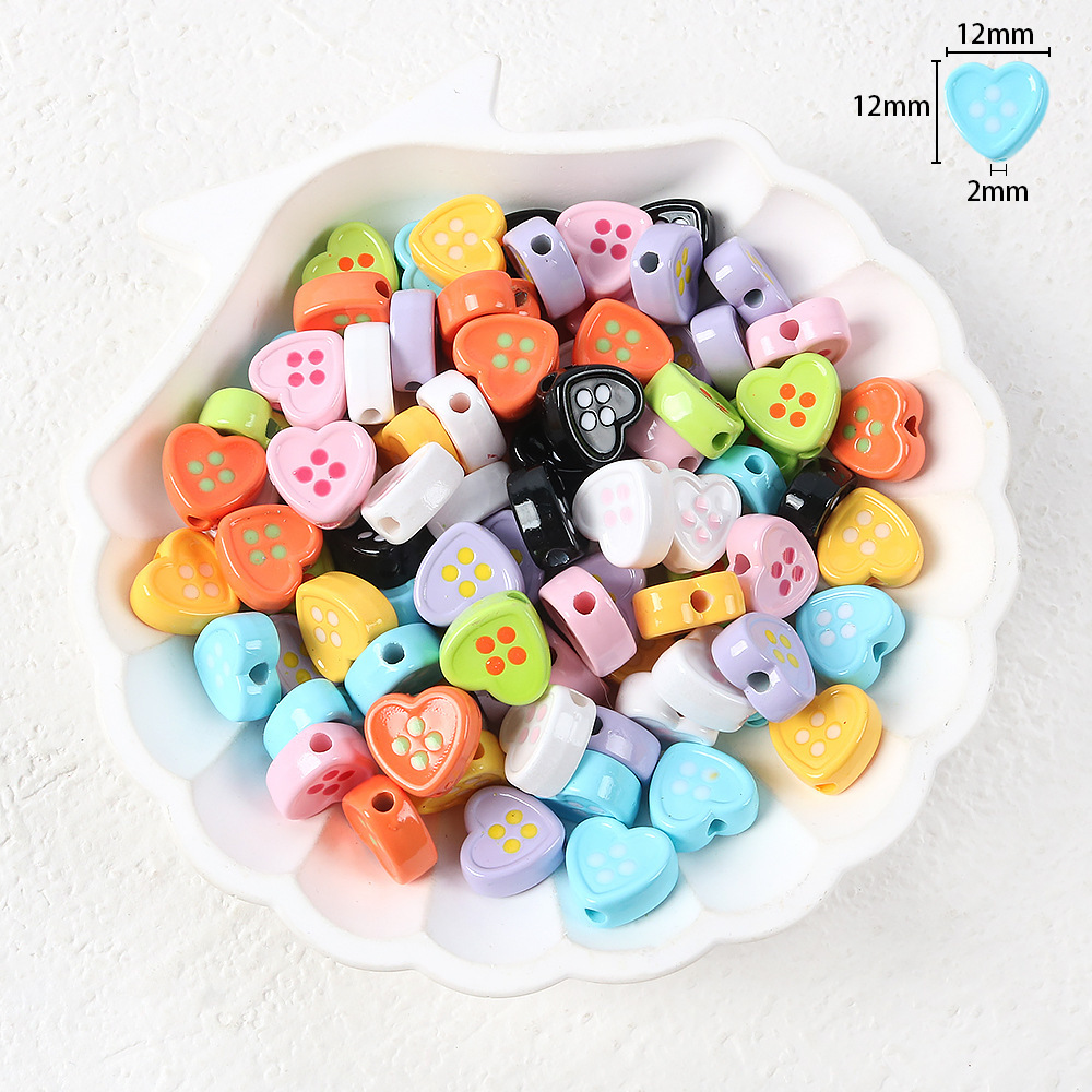 01# button love beads