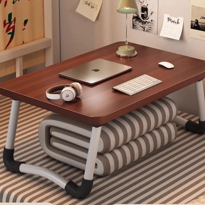 Laptop Desk for Lazy People, Simple Home-Use Bedroom Bay Window Table, Small Table for College Dormitory Students