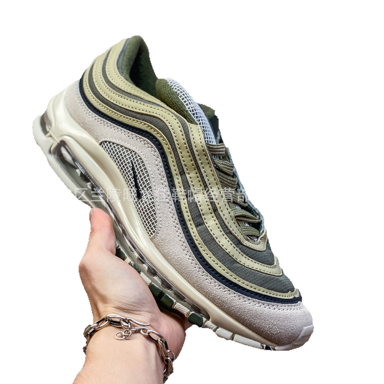 Putian zapatos transfronterizos al por mayor Air Max 97 pequeño gancho bala retro almohadilla de aire completo zapatillas deportivas casuales
