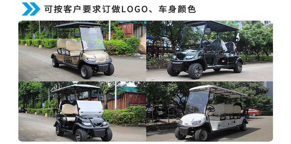 Export 8-Seater Golf Cart Resort Vehicle Electric Golf Cart Low-Speed Shuttle Vehicle Manufacturer Scenic Area Transportation 6-Seater Vehicle