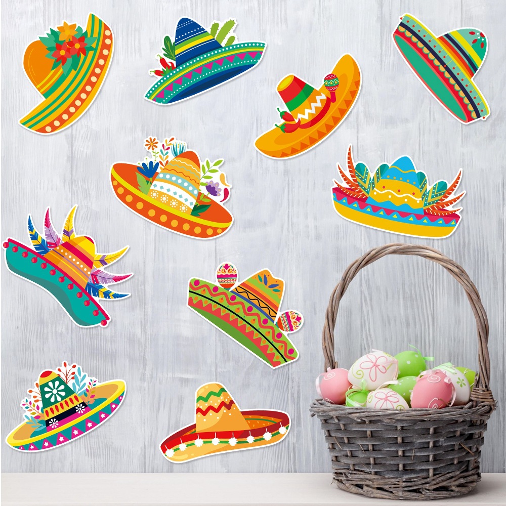 Nuevo México 5 de mayo Fiesta de decoración pared sombrero de fiestas mexicanas atmósfera decoración image 4