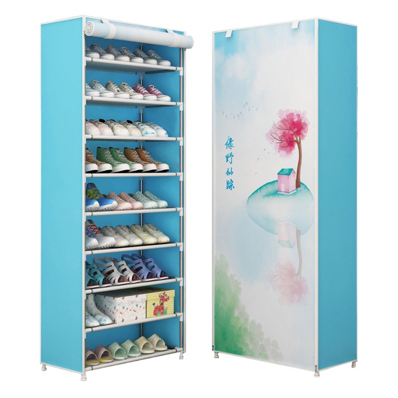 Ya Ruifan nuevo gabinete de zapatos simple no tejido zapatero a prueba de polvo Zapatero engrosado combinación aumentada gabinete de almacenamiento OFERTA ESPECIAL