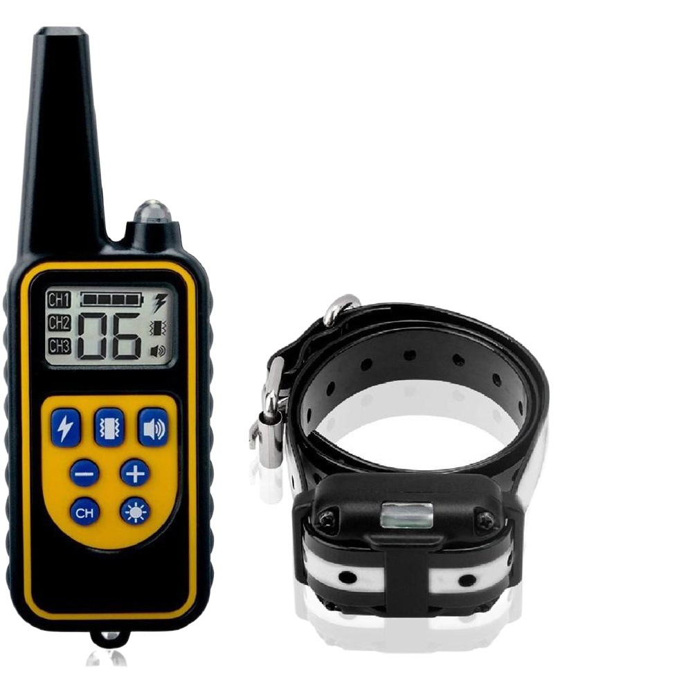 Entrenador de perros ladrido parada recargable impermeable anti-perro ladrando 800 m control remoto de larga distancia collar de choque eléctrico mascota transfronteriza