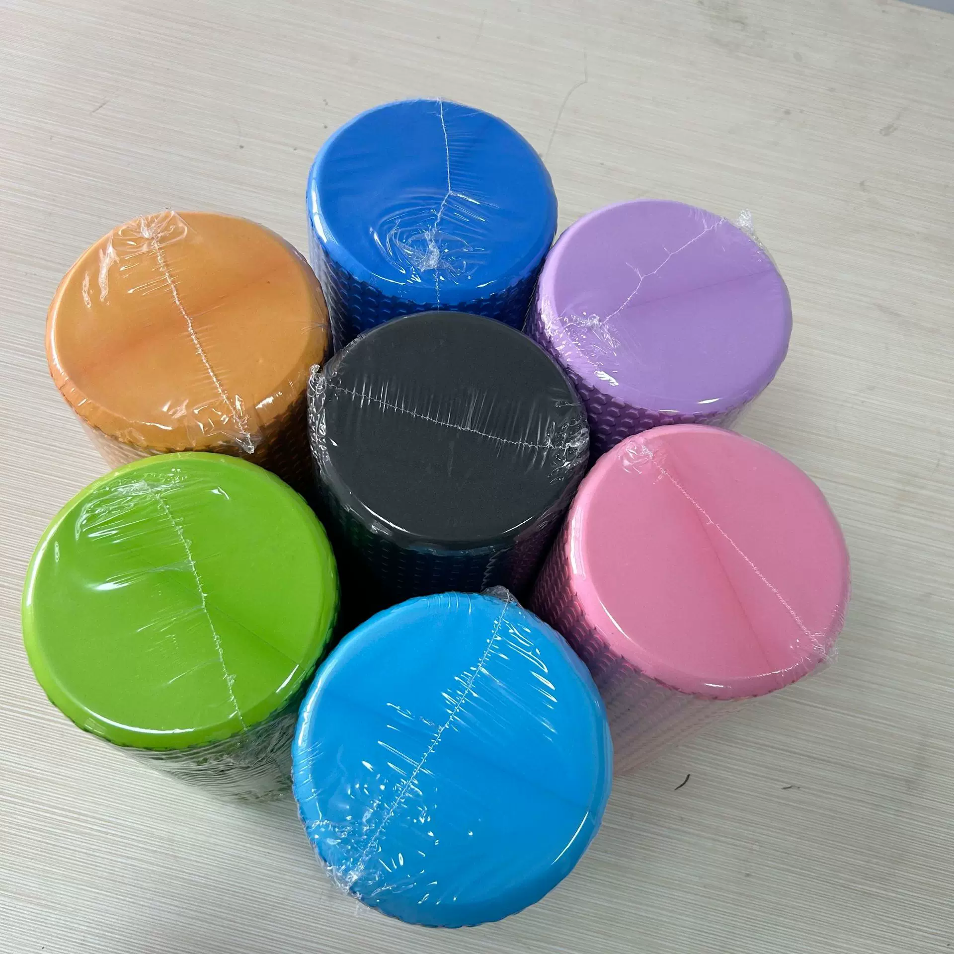 EVA健身小腿放松神器运动拉伸泡沫轴按摩器材实心瑜伽柱