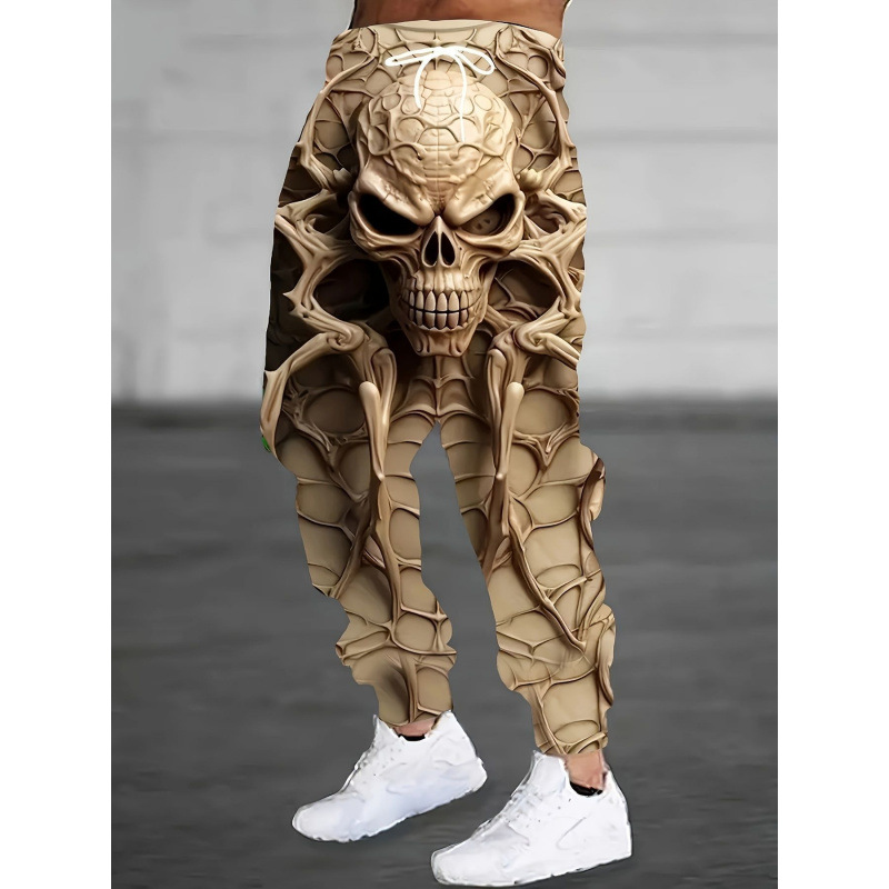 Otoño de 2025 nuevos pantalones casuales europeos y estadounidenses transfronterizos pantalones de impresión digital 3D directos de fábrica