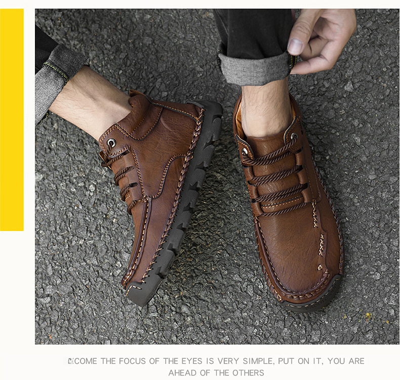 Warm Winter Work Boots For Men High-top Leather Martin Boots_voghion.com