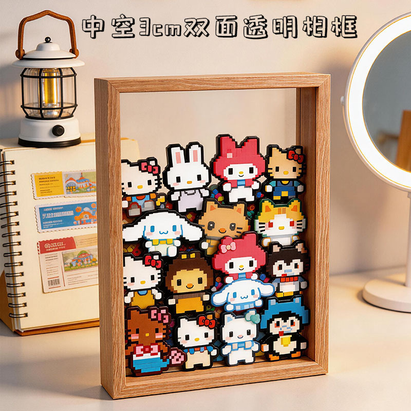 Double-Sided Transparent Acrylic Storage Photo Frame, Desktop Creative Decoration Piece, Gift Display Frame