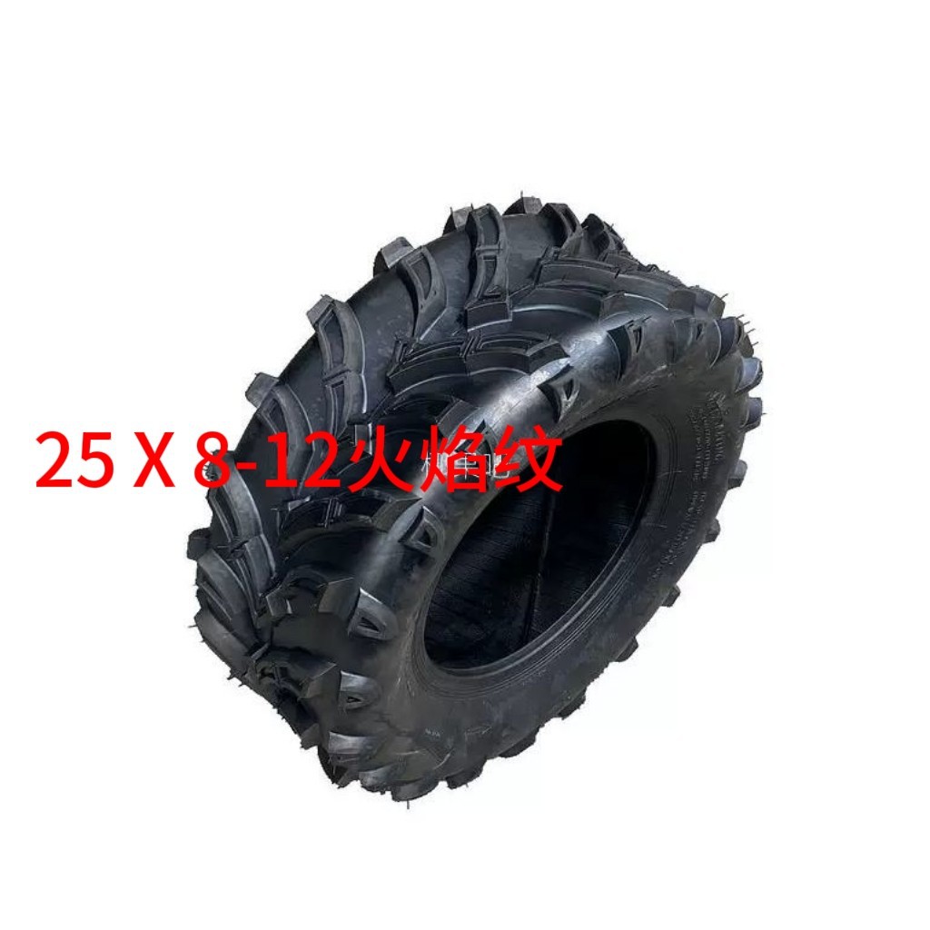 12inch Self-Made Four-Wheel Go-Kart Beach Vehicle 25X8-12 25X10-12 Flame a Pattern Off-Road Tires