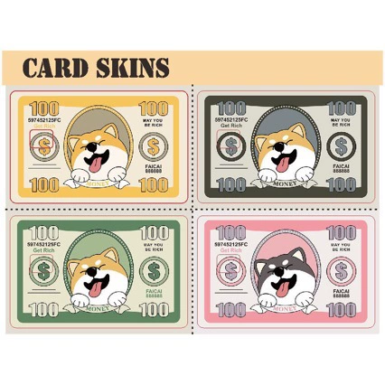 Трансграничные наклейки для карт из 4 предметов, милые наклейки для банковских карт корги, чехол для банковской карты, кредитная карта, автобус, наклейки против царапин