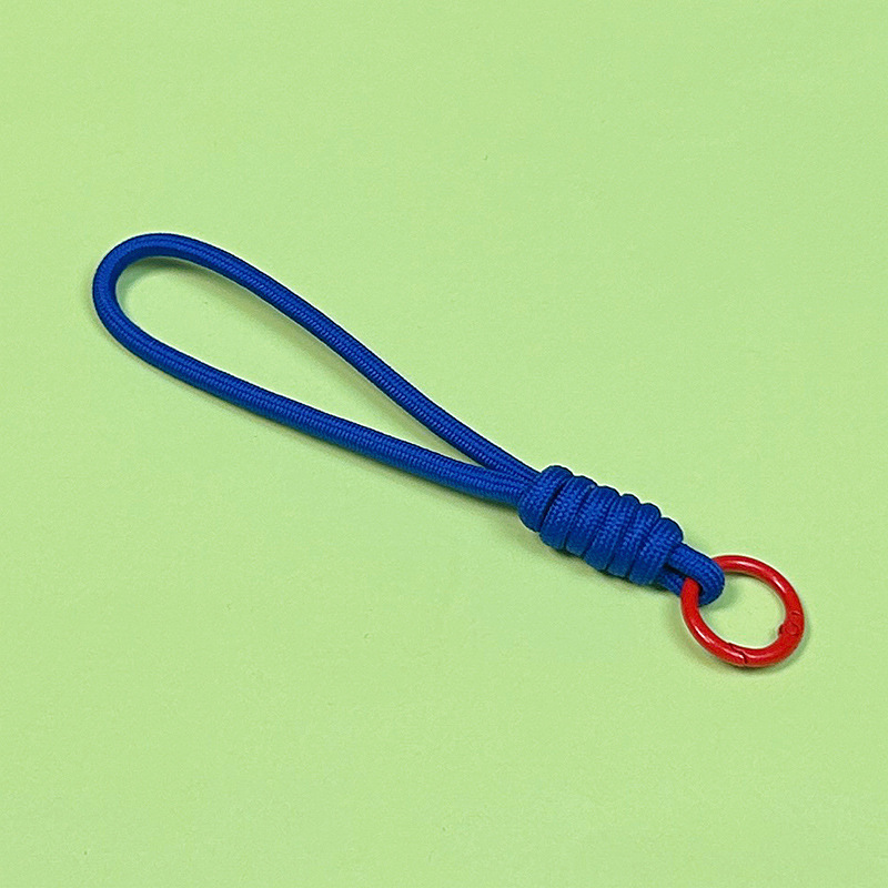 クリエイティブ携帯電話ストラップ diy キーホルダーアクセサリーカラフルなショートロープ人形携帯電話チェーンロープ紛失防止編組ロープ|undefined