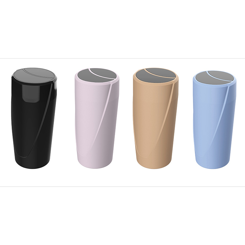 Nuevo producto transfronterizo Bote de basura de automóvil con sensor inteligente Caja de almacenamiento de cenicero de automóvil doméstico Bote de basura de automóvil al por mayor