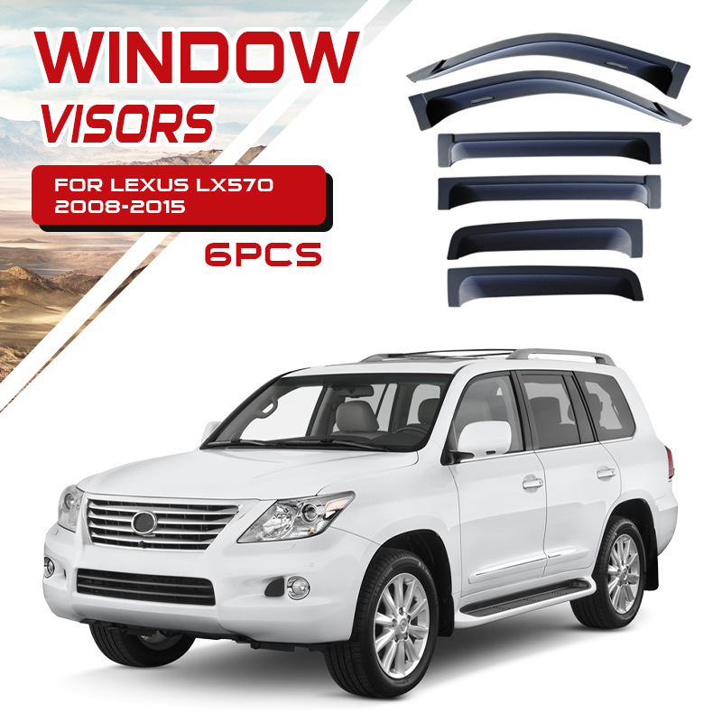 Visera para Ventana de Coche, Protector de Lluvia, Compatible con Lexus LX600 LX700 LX570 GX400 460