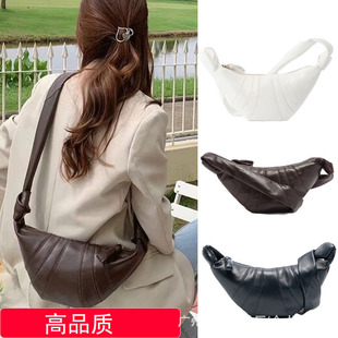 Cowhide Cattle Bag French Vintage Niche Dumpling Bag Ode Bag Single Shoulder Crossbody Women's Bag French Stick Bag