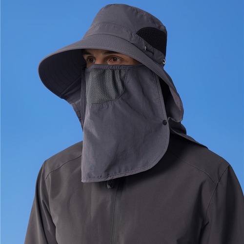 Sun Protection Hat for Men, Summer Outdoor Fishing and Cycling Sunshade Mask Scarf for Women, Face Shielded Mountaineering Fisherman Hat