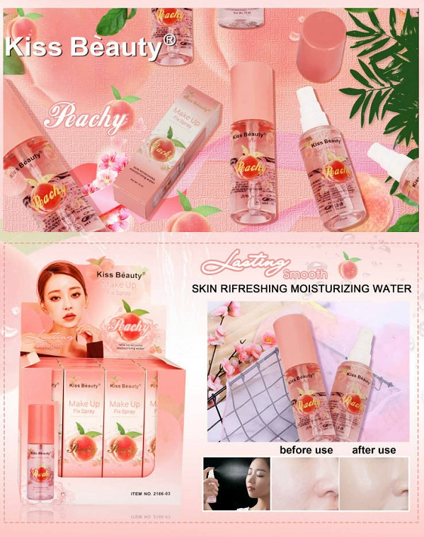 KISS BEAUTY завод прямой трансграничный горячий персик спрей для макияжа ВОДА Юго-Восточная Азия продажи Внешняя торговля