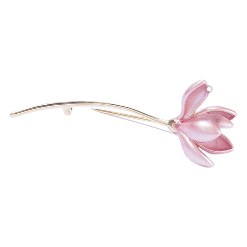 Retro estilo chino todo partido flor de loto broche hembra dormir Lotus suave estilo ins suéter cardigan pin Otoño e Invierno