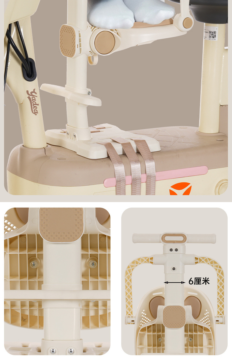 Electric Vehicle Front-Mounted One-Touch Folding Baby Seat, Universal Type Electric Scooter Adjustable Child Safety Seat, Child Seat