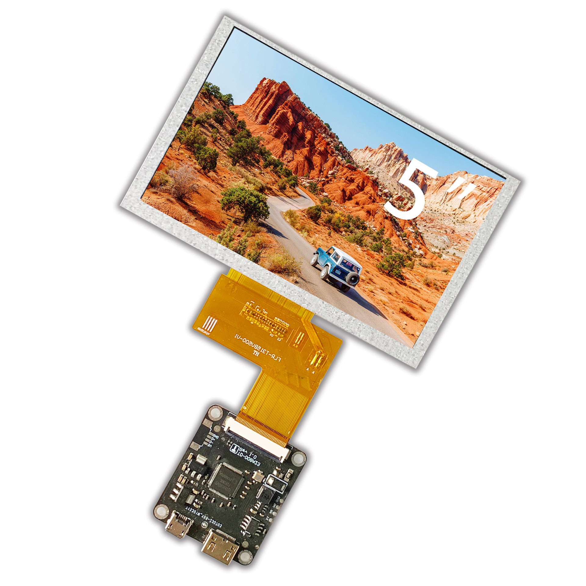 5寸迷你小尺寸显示器膜组TFT彩屏模块触摸屏高清LCD液晶IPS显示屏