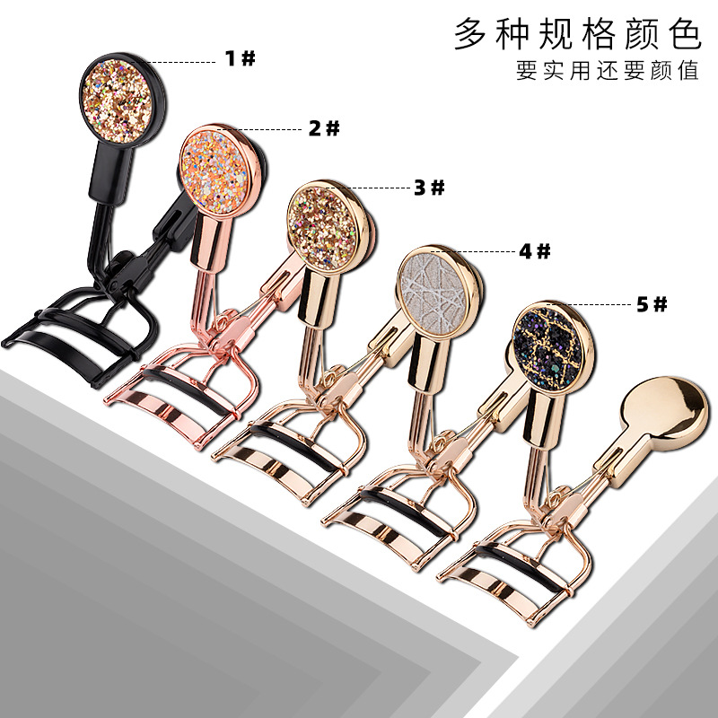 新款广角睫毛夹眼部圈翘睫毛器金色化妆夹玫瑰金美容工具现货批发