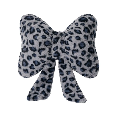 Headrest | Support - rabbit-fur-leopard-print-ribbon-waist-blue