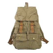 韩版学院风男士双肩包休闲旅行多功能防水耐磨通勤大容量帆布背包