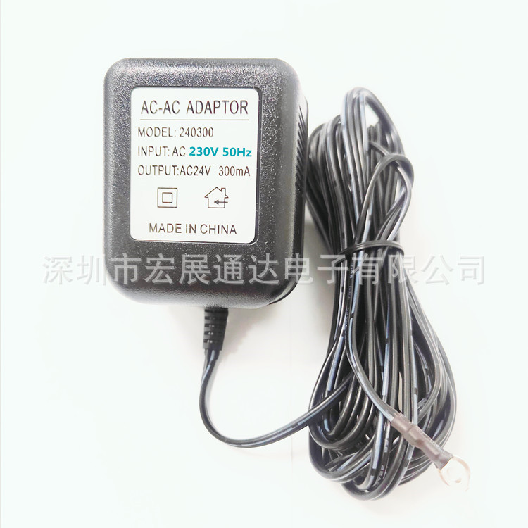 24V visual doorbell power adapter 24V500mA doorbell power supply European standard power transformer wholesale
