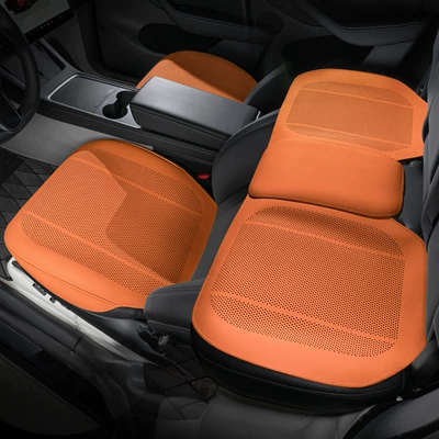 Seat cushion, seat cover – Cooling Cushion Seat Pad - type-b-thin-pad-hermes-orange-three-piece-set-for-the-whole-car