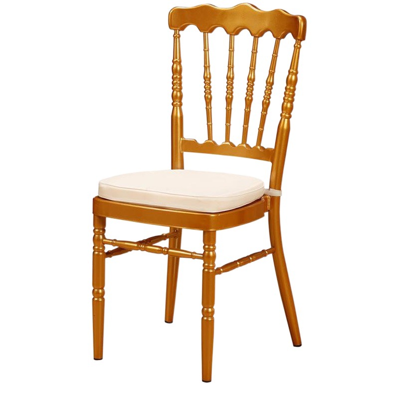 Silla estilo castillo americano, silla Napoleón, venta al por mayor, silla tapizada con respaldo para hotel, silla de comedor para banquetes de hotel, silla de bambú para bodas