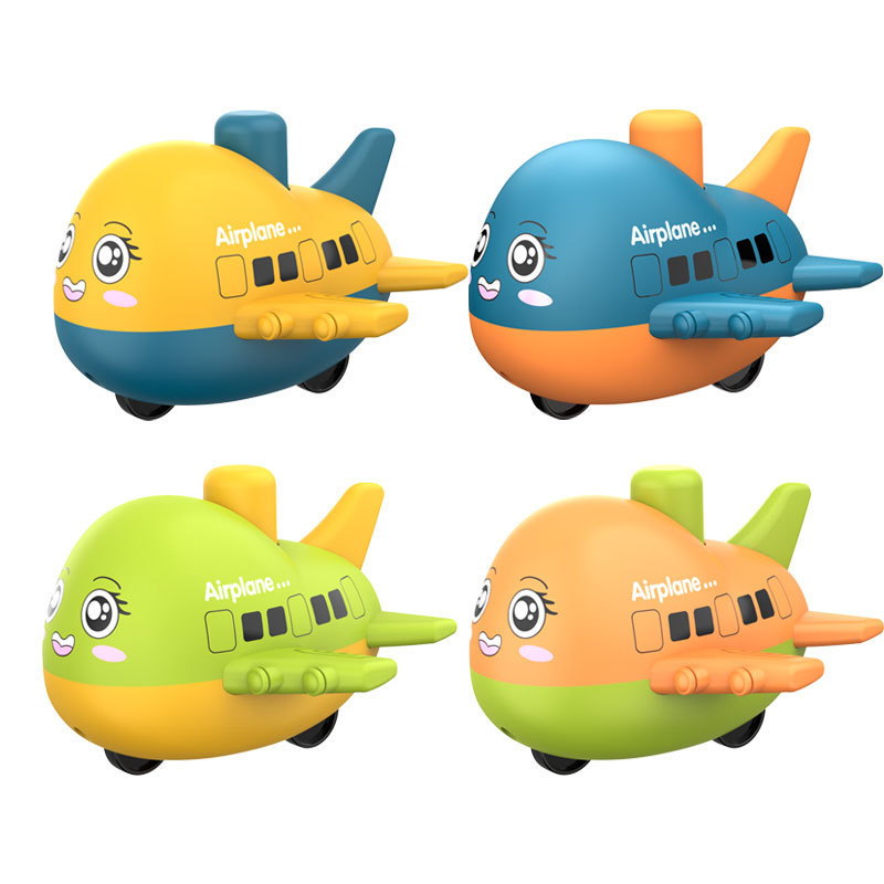 Nuevo coche de juguete infantil de presión de retroceso inercial carro de dibujos animados adorable forma puzzle juguetes divertidos al por mayor