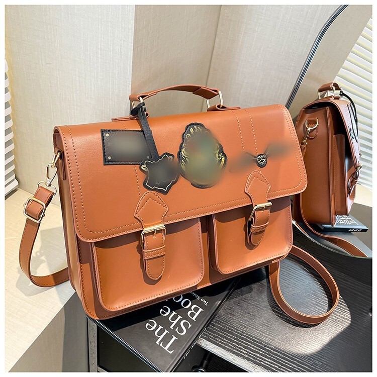 Cross-border Wholesale Harry Potter Surrounding Hogwarts College Shoulder Crossbody Handbag Vintage Messenger Bag Cross-border Wholesale Harry Potter Surrounding Hogwarts College Shoulder Crossbody Handbag Vintage Messenger Bag