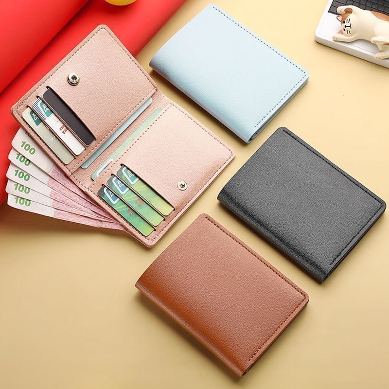 Ultra-thin compact card holder, bank ID card holder, driver's license small wallet, simple and lightweight anti-degaussing card holder