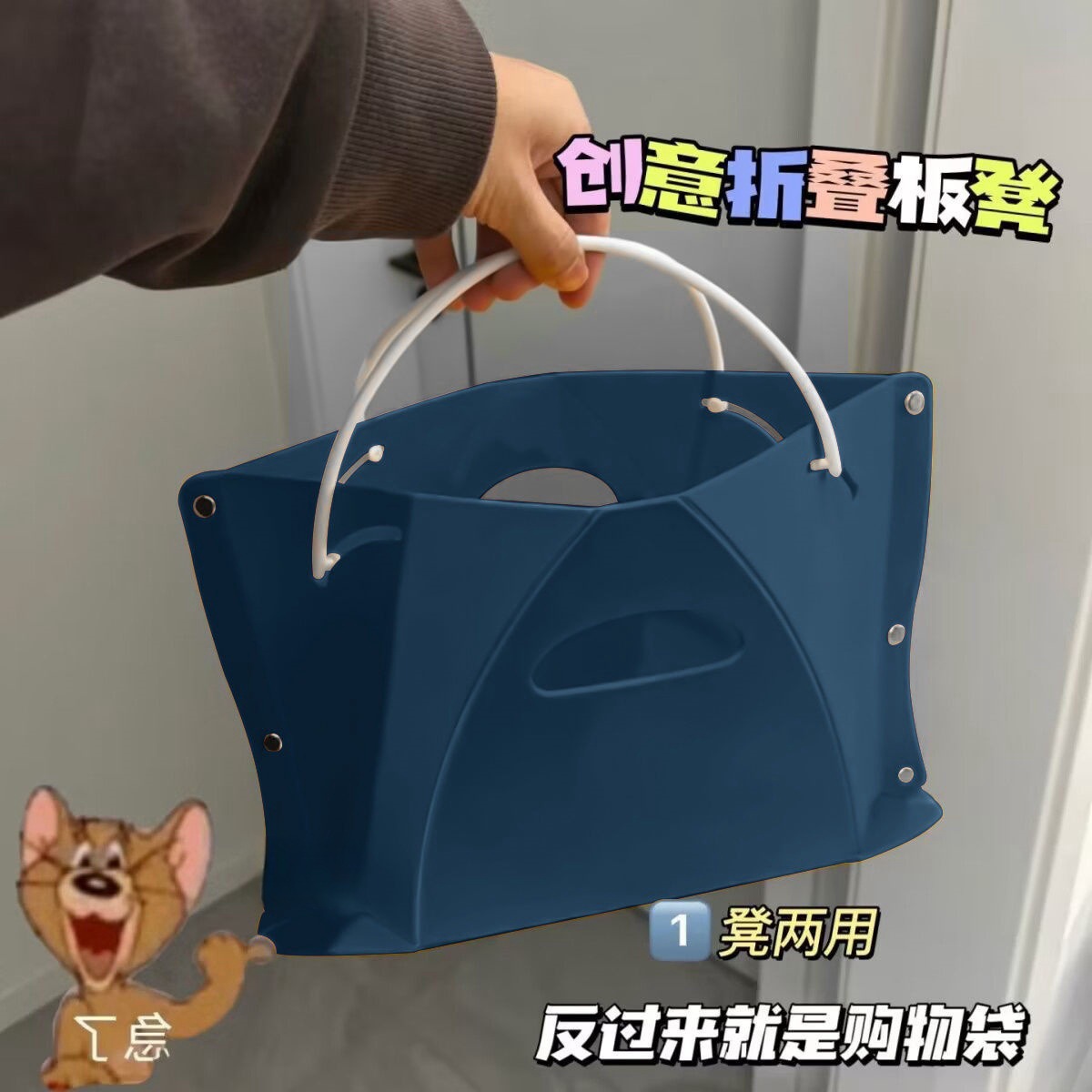 カード折りたたみスツールアウトドアキャンプ釣り多機能ポータブルハンドバスケット折りたたみスツールポータブルプラスチックスツール