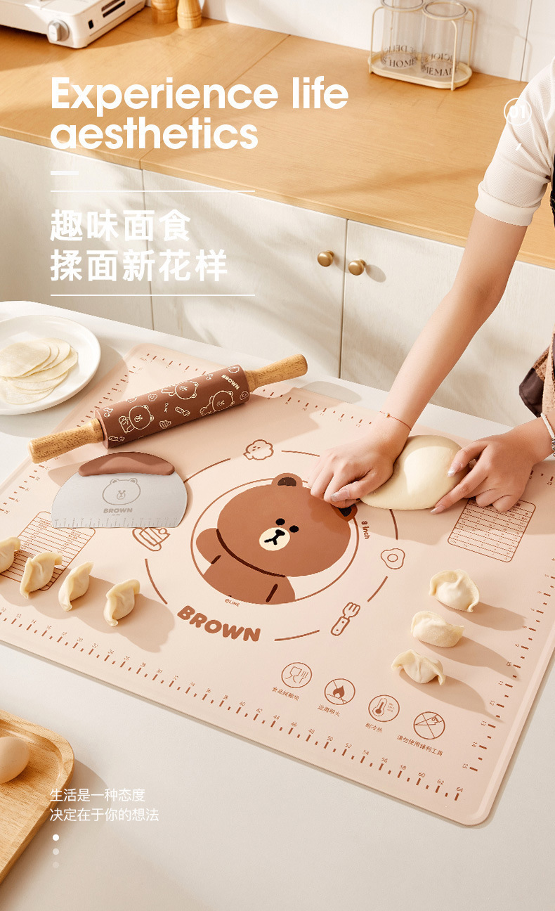 硅胶垫食品级揉面垫家用擀面揉面垫子面板组合耐高温烘焙垫和面垫-阿里巴巴