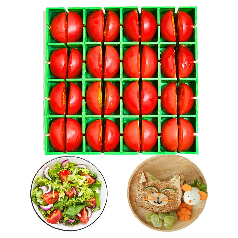 Nuevos productos explosivos transfronterizos de Amazon Cocina 16 cuadrículas Uvas cortadas en cuartos Cherry Tomate Rebanadas Cocina pequeña