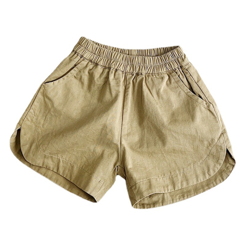 Pantalones cortos de algodón para niños estilo bosque retro, novedad de verano 2026, pantalones cortos para niños y niñas estilo coreano y japonés