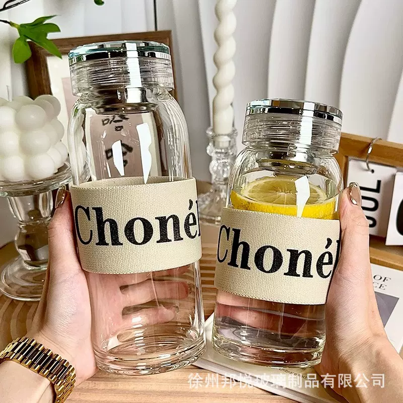 新款加厚大肚玻璃杯透明单层水杯高硼硅玻璃大容量茶杯高颜值水杯