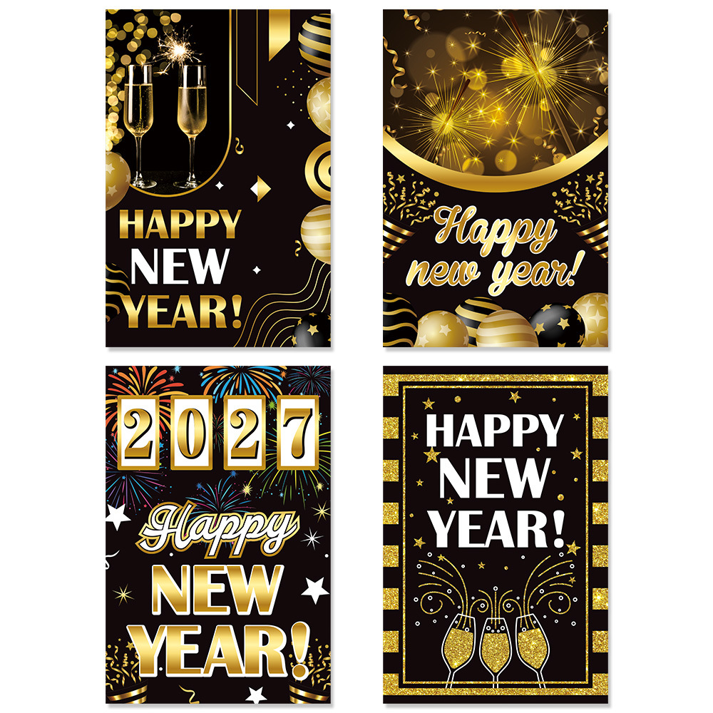 Set de Pegatinas Decorativas para Fiesta de Nochevieja, Suministros de Decoración para Fiesta de Año Nuevo, Pegatinas para Botellas de Vino image 6
