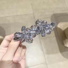 2025年新款韩国东大门韩版水晶扭扭夹发夹盘发钢夹高档发饰头饰