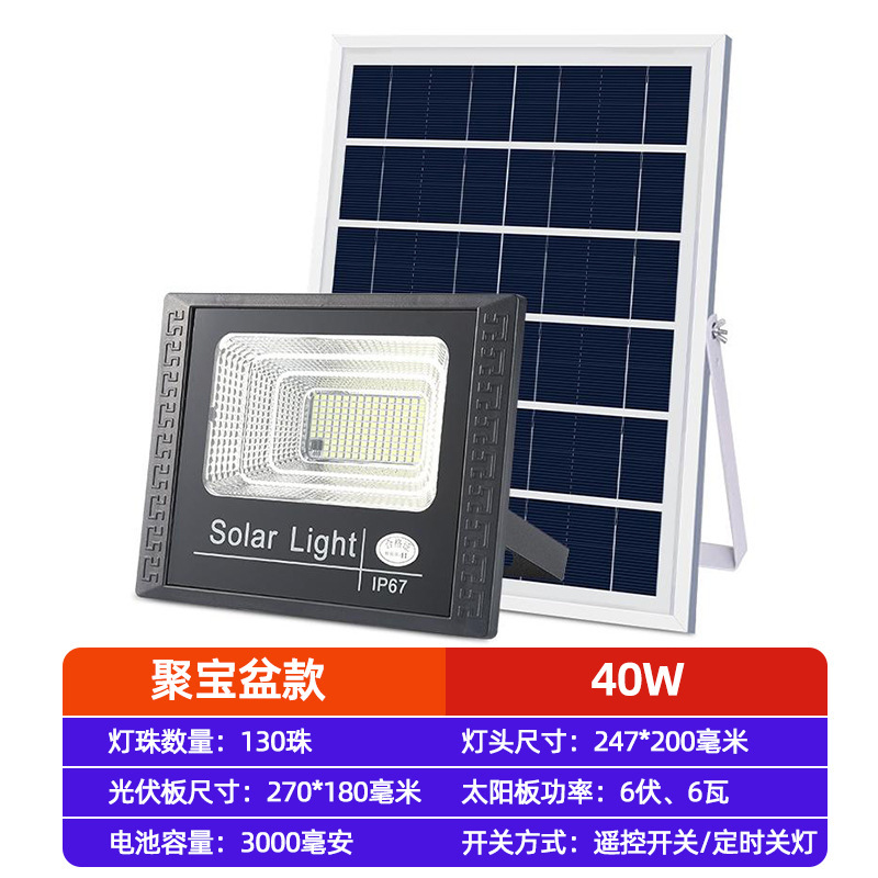 品业太阳能投光灯户外庭院灯超亮照明室外感应大功率新农村路灯|undefined