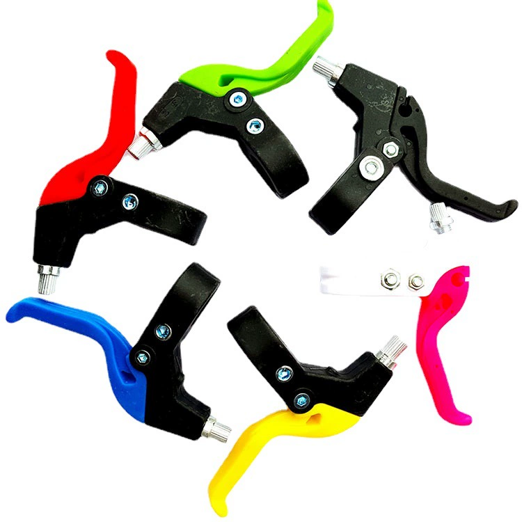 Педаль тормоза V-образной пробы V‑brake lever, универсальная посадка Ø22.2 мм, пластик + железо, красочная пара