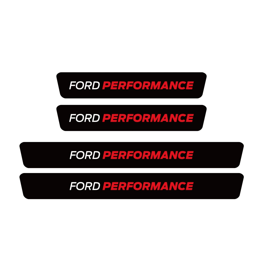 Популярная модель — накладки на пороги и багажник для Ford из карбона/кожи для тюнинга