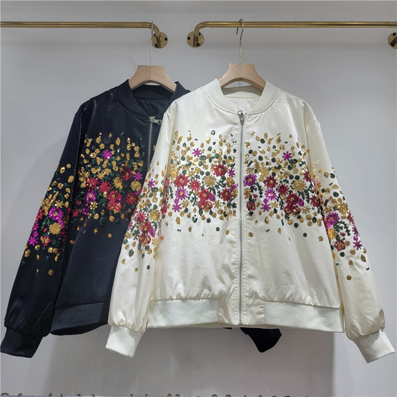 2026 primavera nuevo estilo extranjero de alto nivel chaqueta casual bordada retro chaqueta de nicho chaqueta de béisbol