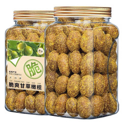 甘草橄榄500g罐装潮汕特产咸橄榄休闲零食果脯盐津甜橄榄果干凉果