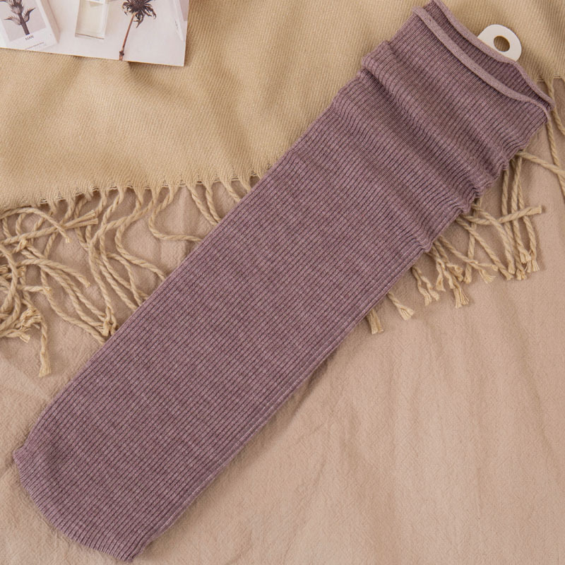 Calcetines de media pantorrilla de color sólido para mujer, estilo japonés, mezcla de algodón, forrados de lana, gruesos y cálidos, venta al por mayor, para primavera, otoño e invierno.