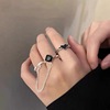 Black chain, wedding ring, brand fashionable set, European style