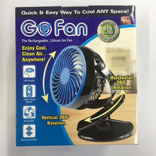 go fan新款USB可充電小風扇 桌面戶外夾子風扇手持迷你便攜式風扇