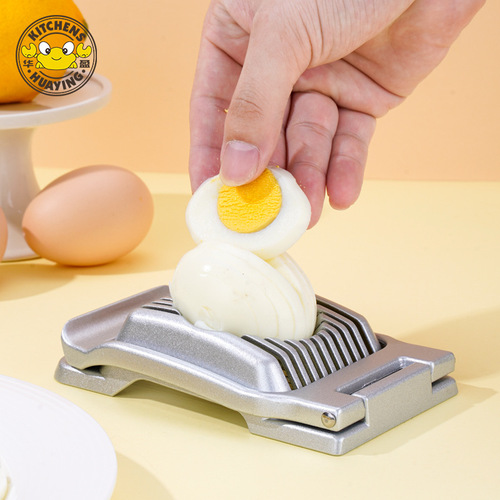 Aluminum alloy egg splitter, egg cutter, multifunctional kitchen gadget, kiwi egg slicing tool