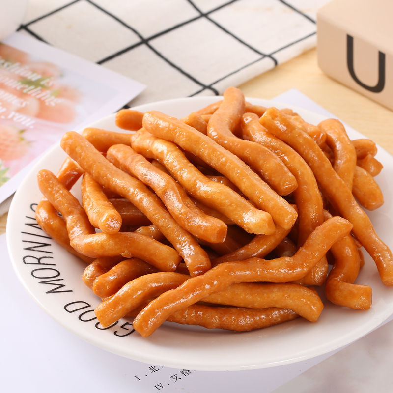 炒糖条 江米条传统老式雪花条宫廷山东潍坊特产京果兰花根