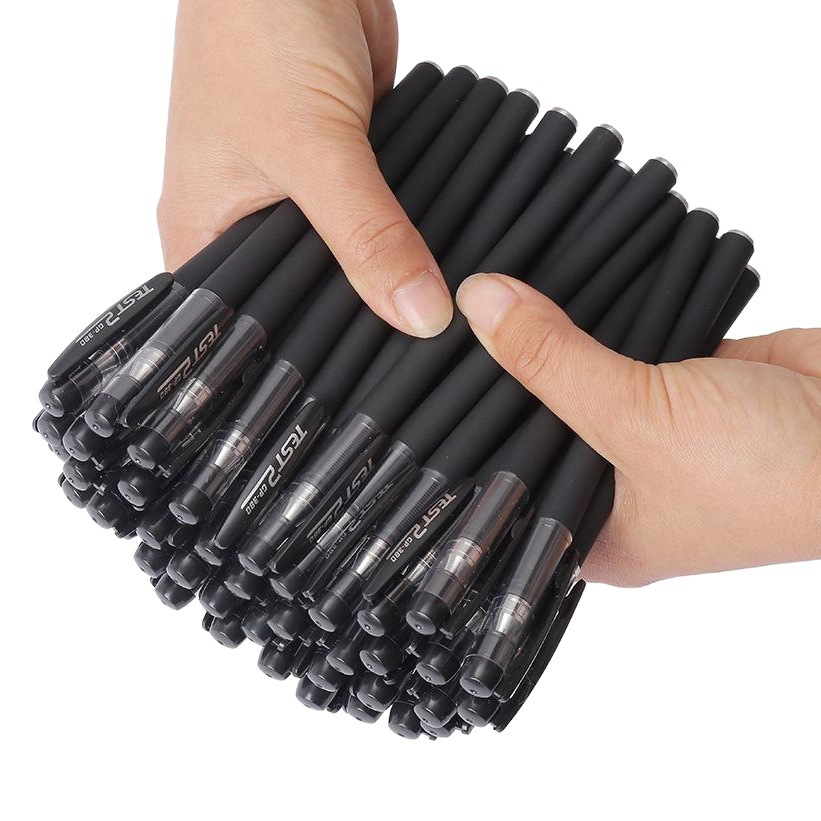 Factory Direct Sales Gel Pen Wholesale Black Carbon Water-Based Pen 0.5mm Office Signature Pen for Exams